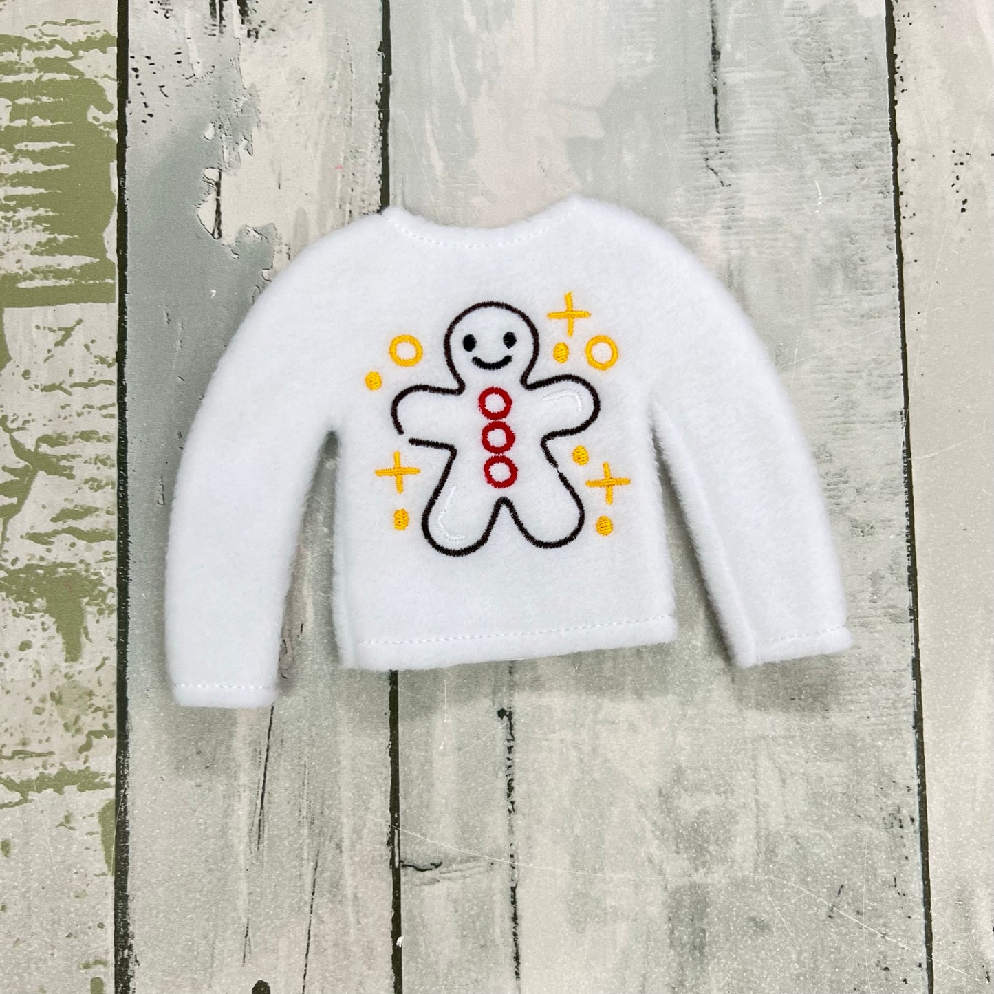Doodle Gingerbread Elf Sweater