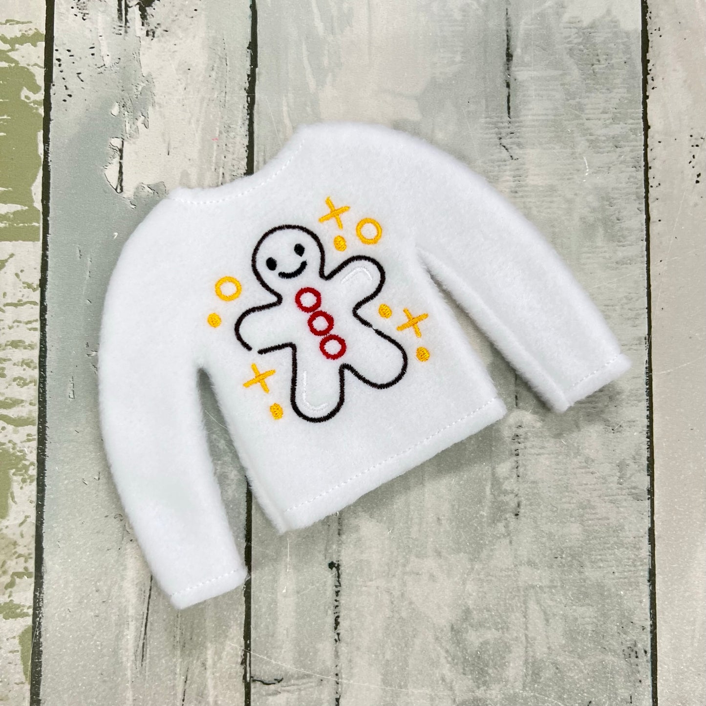Doodle Gingerbread Elf Sweater