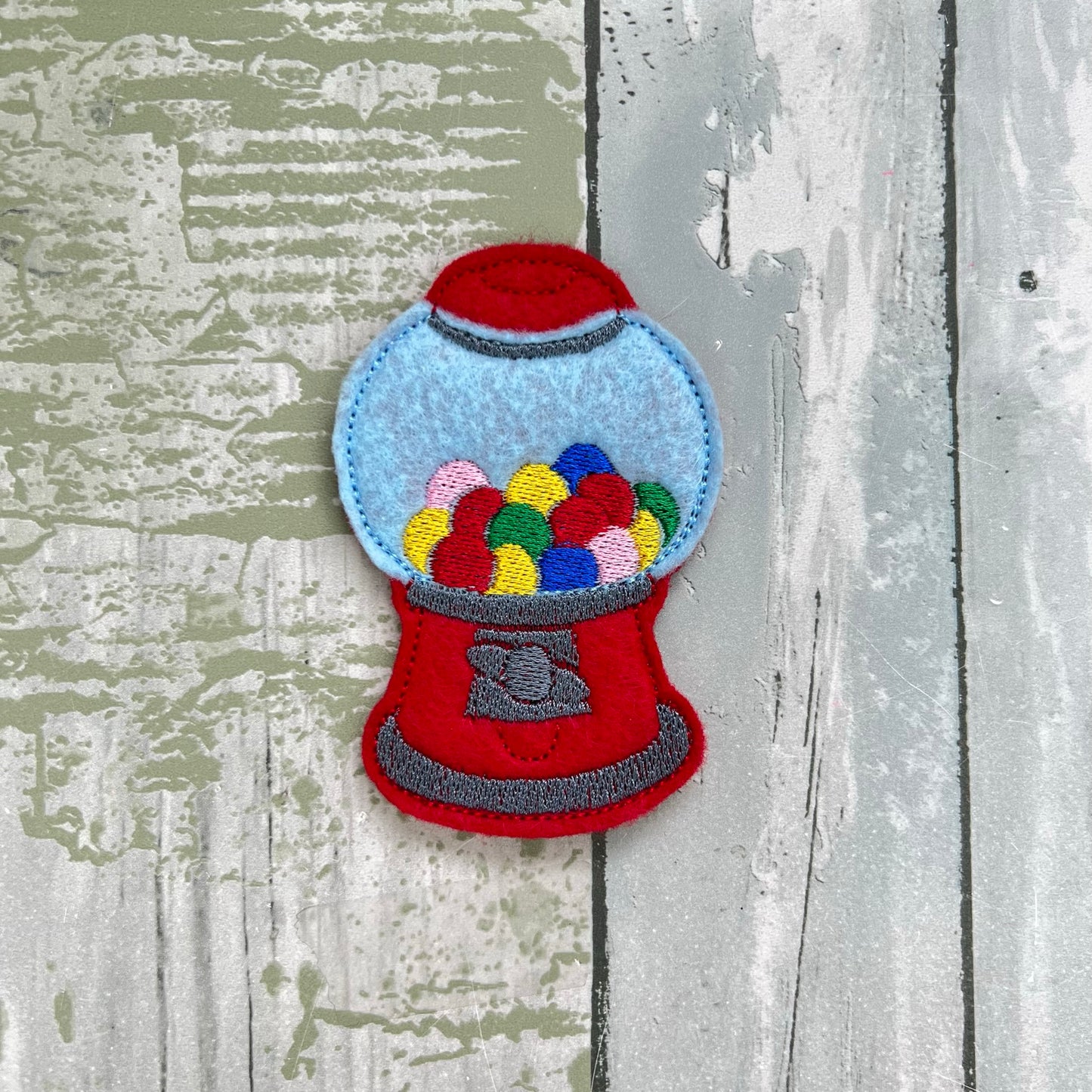 Gumball Felt Finger Puppet with Pouch