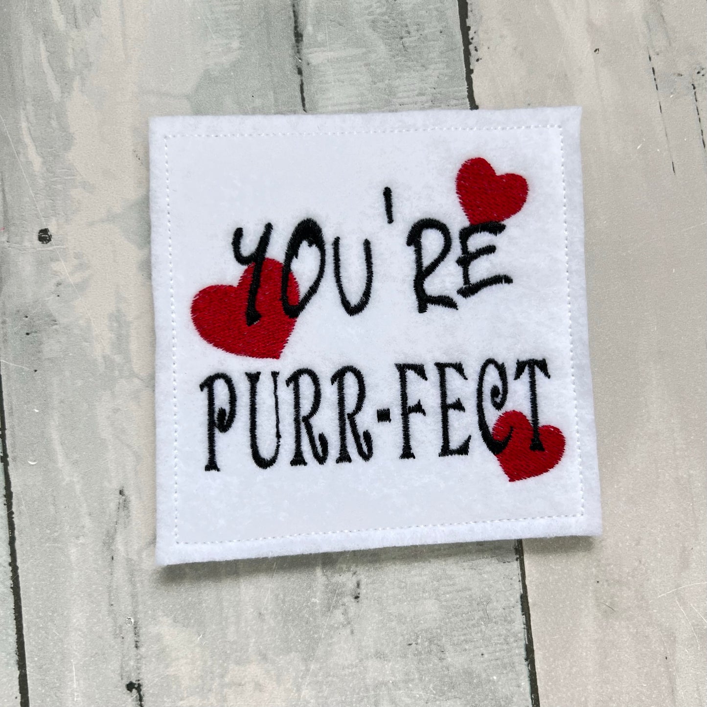 Cat Felt Finger Puppet with Pouch