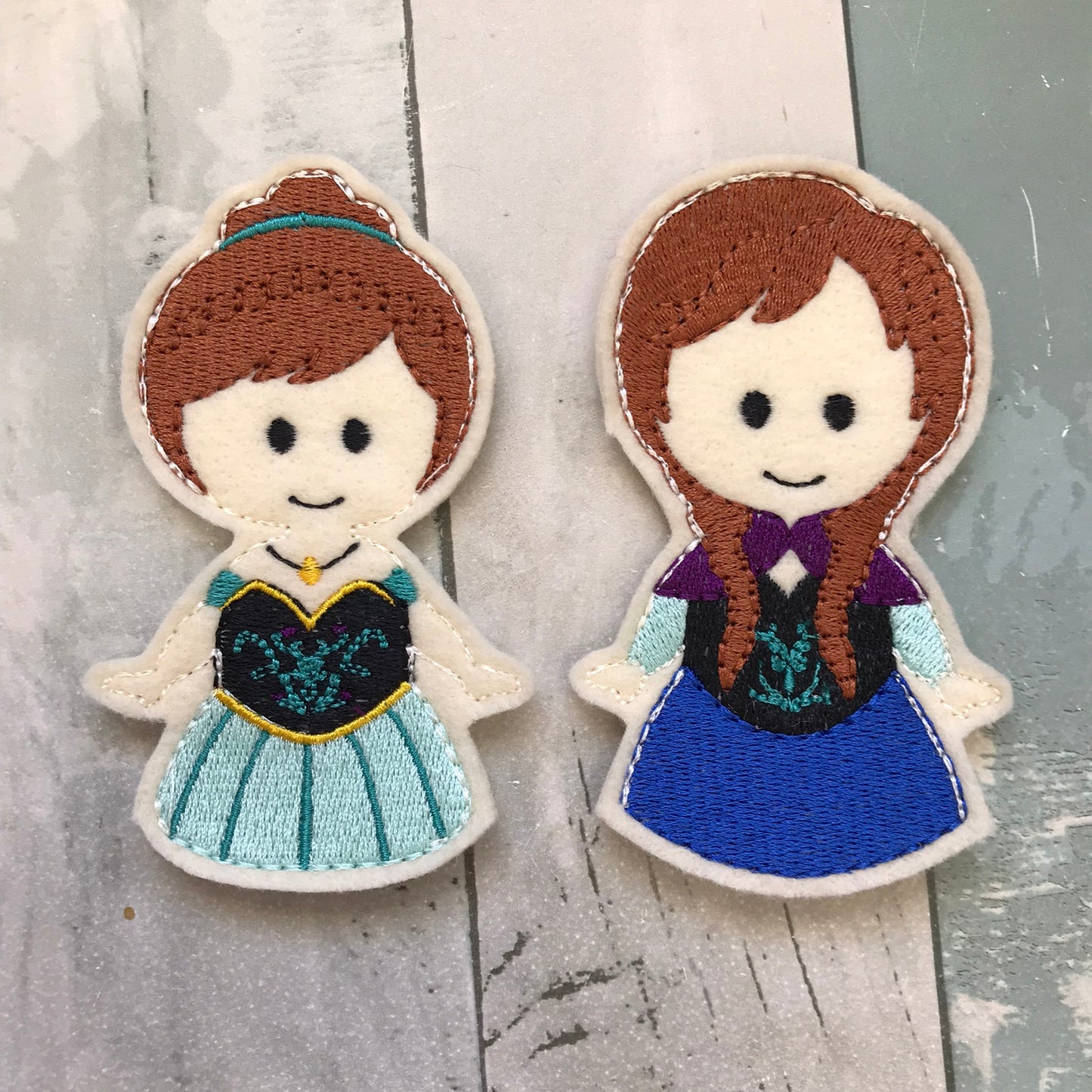 Cold Sisters Finger Puppets