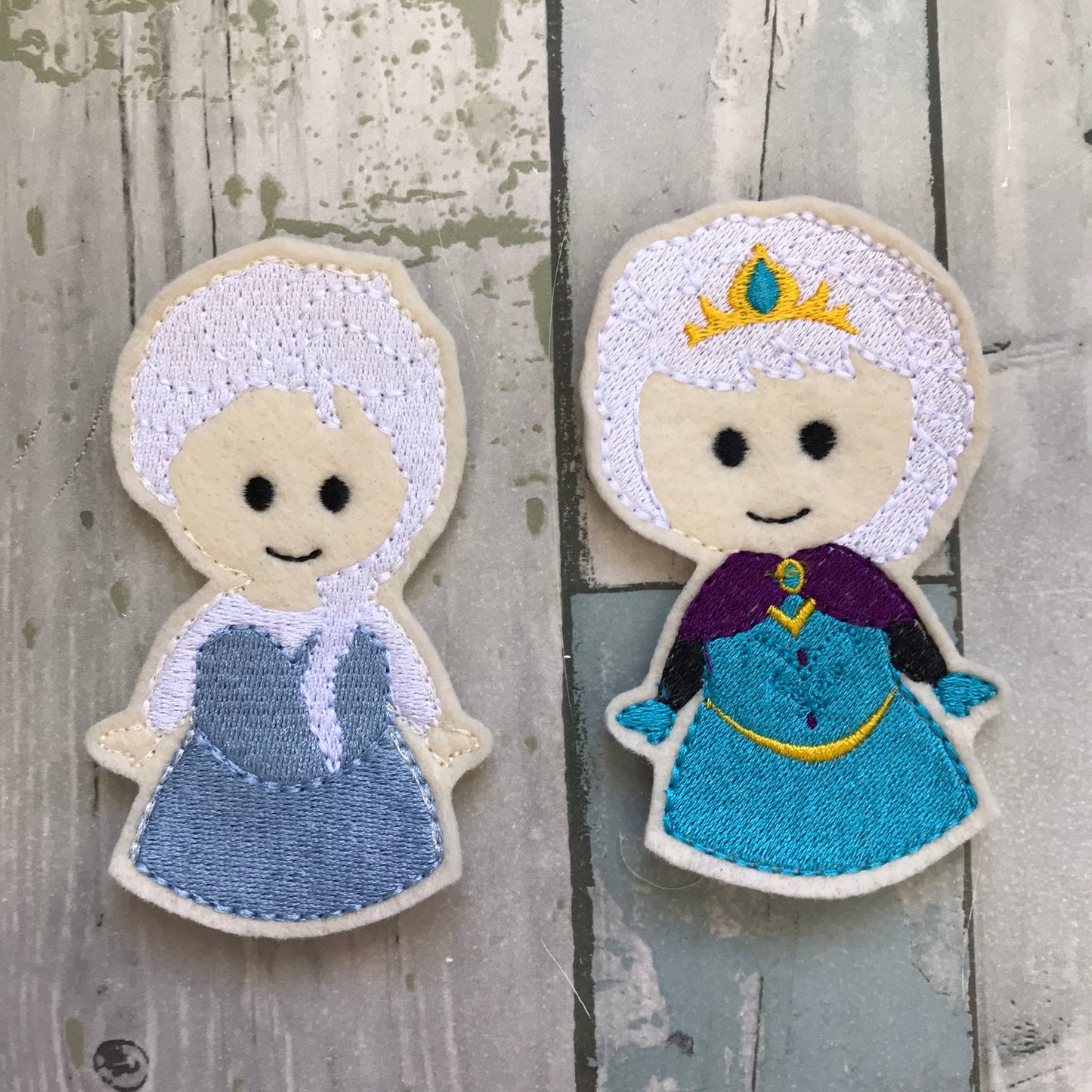 Cold Sisters Finger Puppets