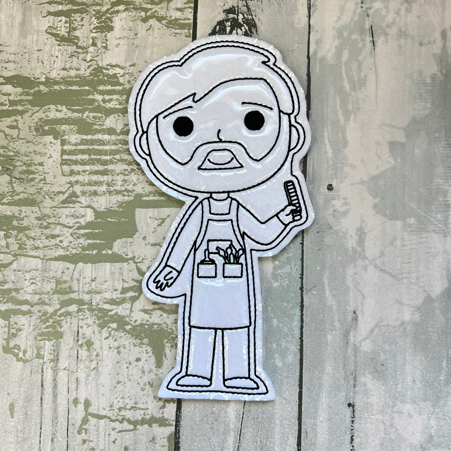 Barber Shop Colouring Dolls