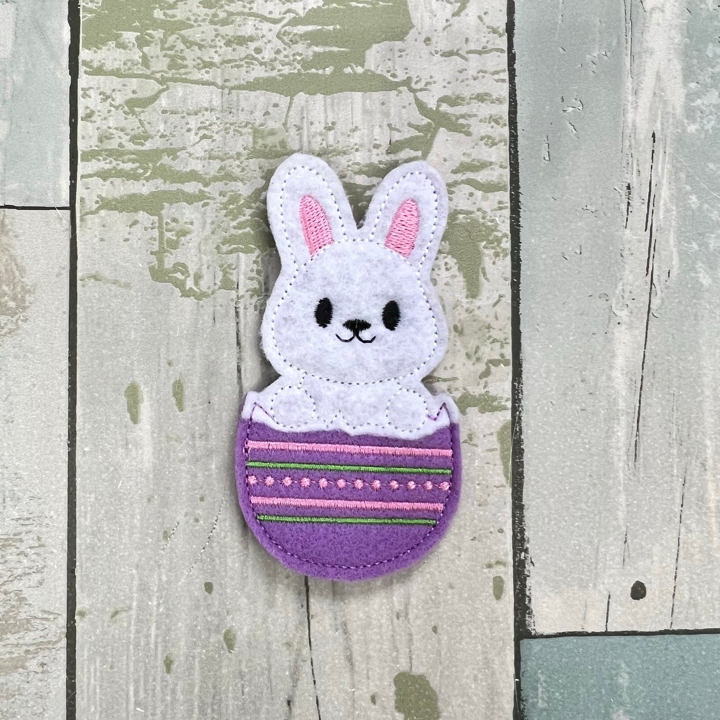 Bunny Felt Finger Puppet with Pouch