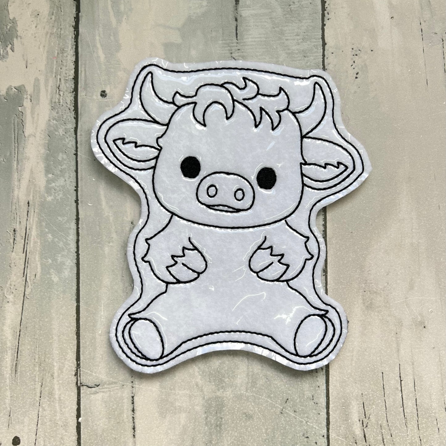 Highland Cow Colouring Doll