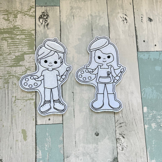 Artist Colouring Dolls