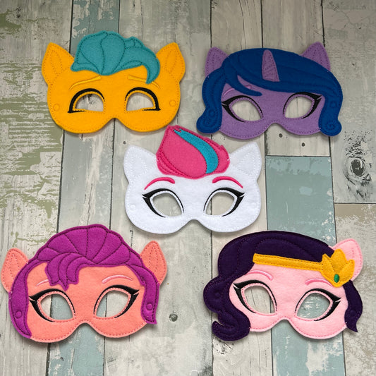 Horses Felt Play Mask