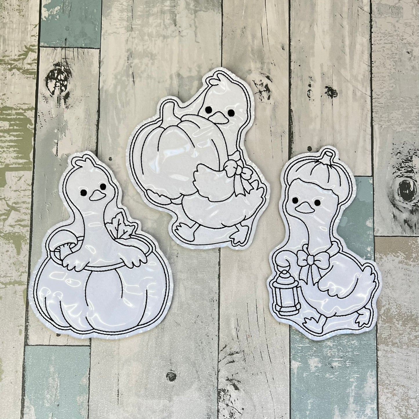 Goose Pumpkin Colouring Dolls