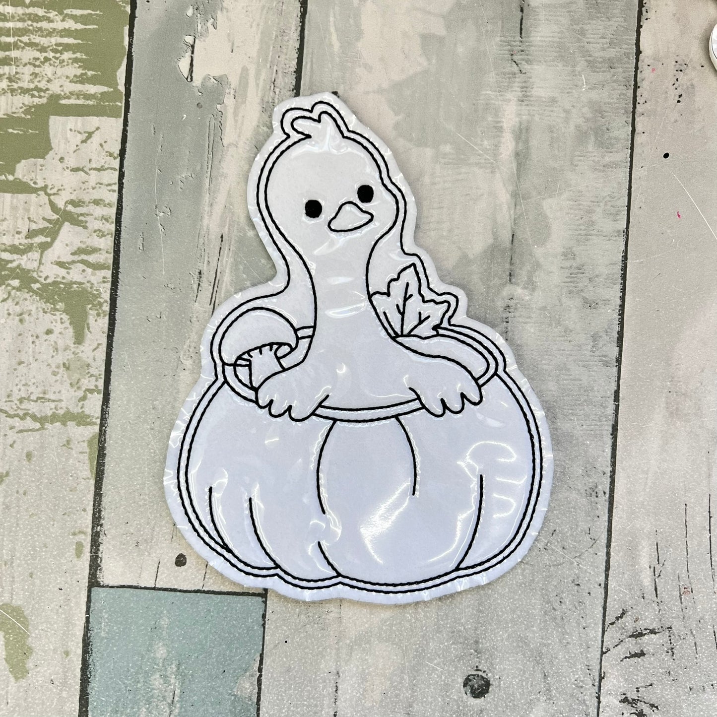 Goose Pumpkin Colouring Dolls
