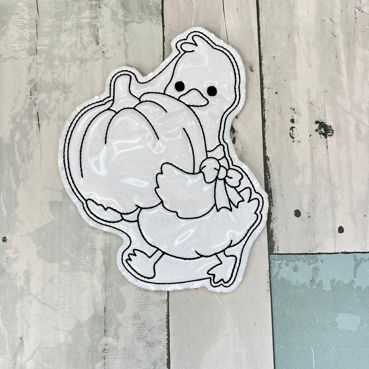 Goose Pumpkin Colouring Dolls