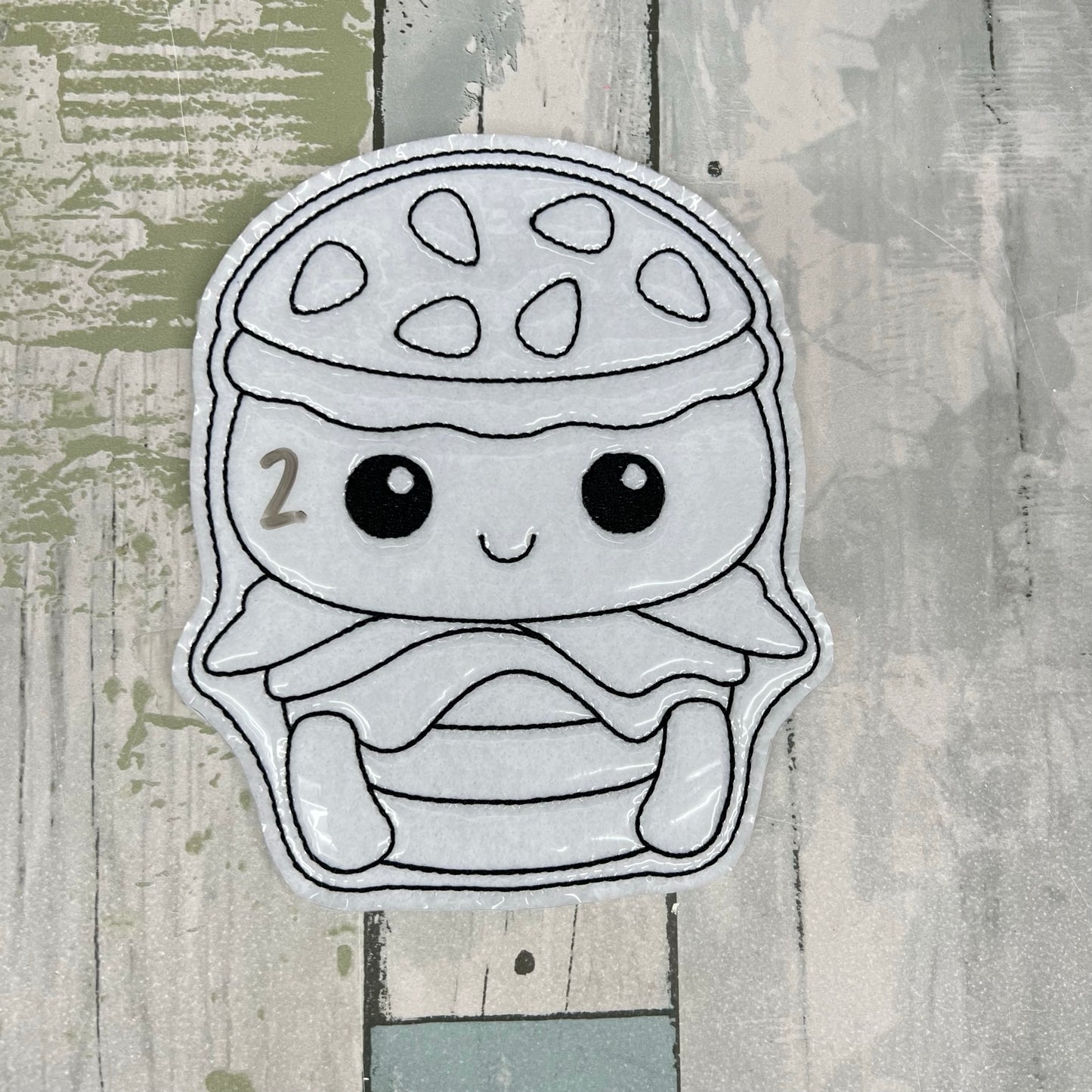 Hamburger Kawaii Colouring Dolls