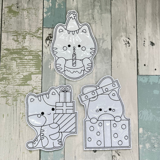 Birthday Kitty Colouring Dolls