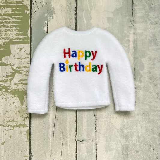 Happy Birthday Elf Sweater
