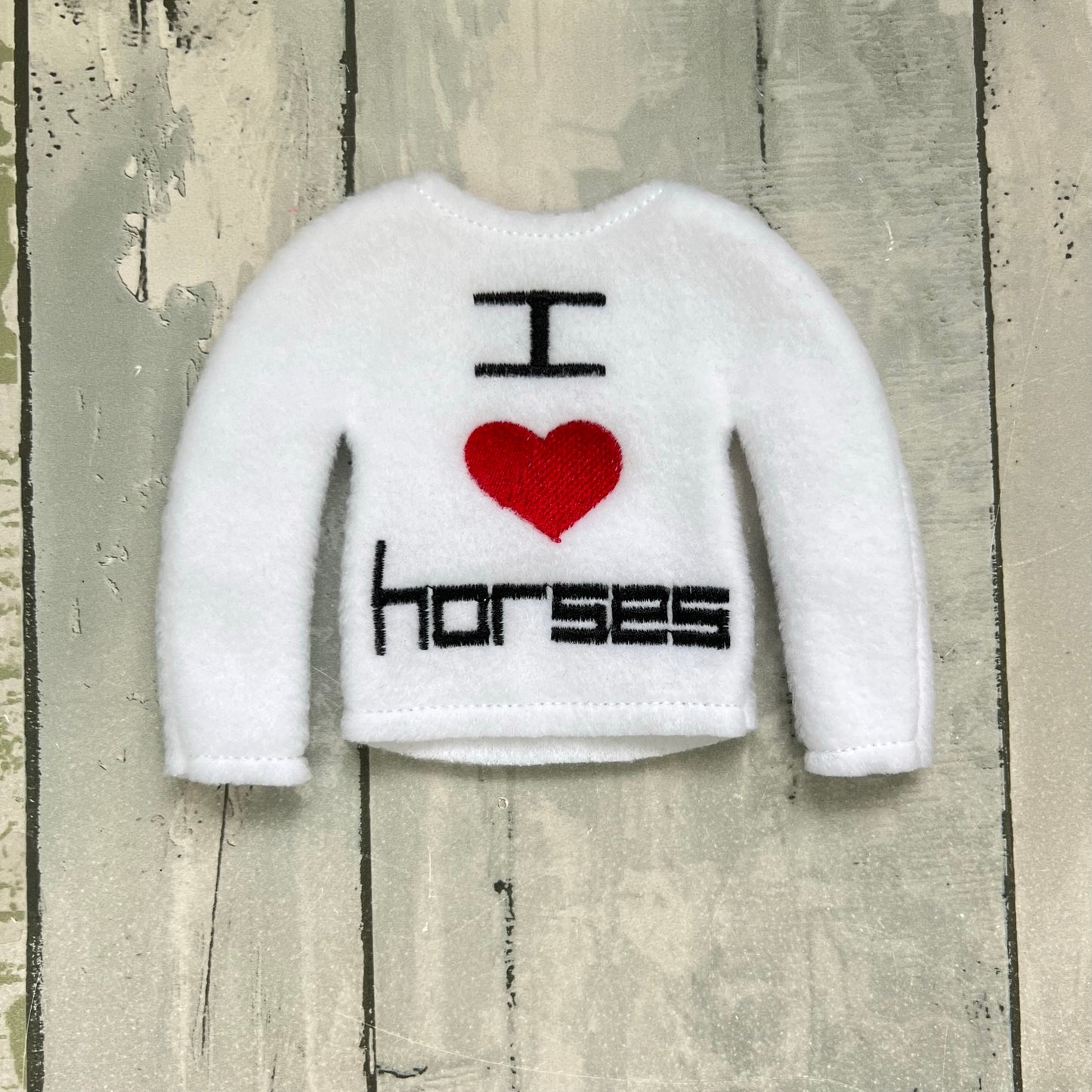 I Heart Horses Elf Sweater