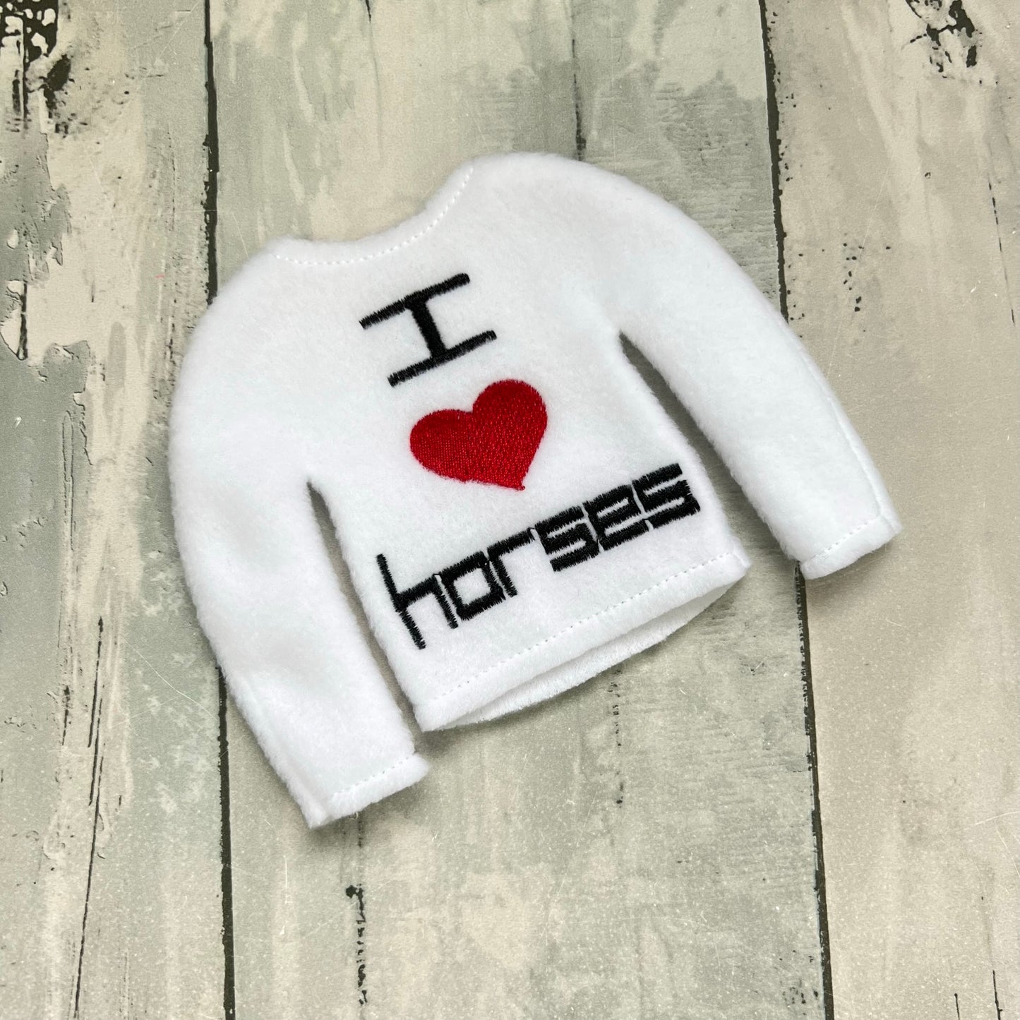 I Heart Horses Elf Sweater