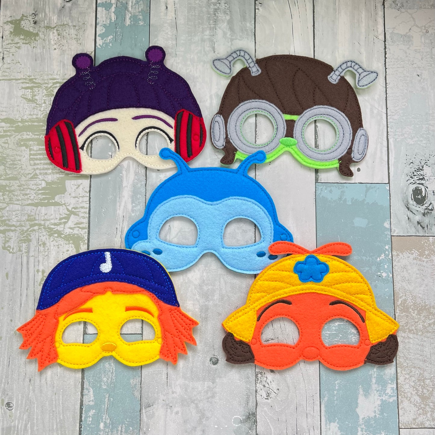 Musical Insects Felt Play Mask