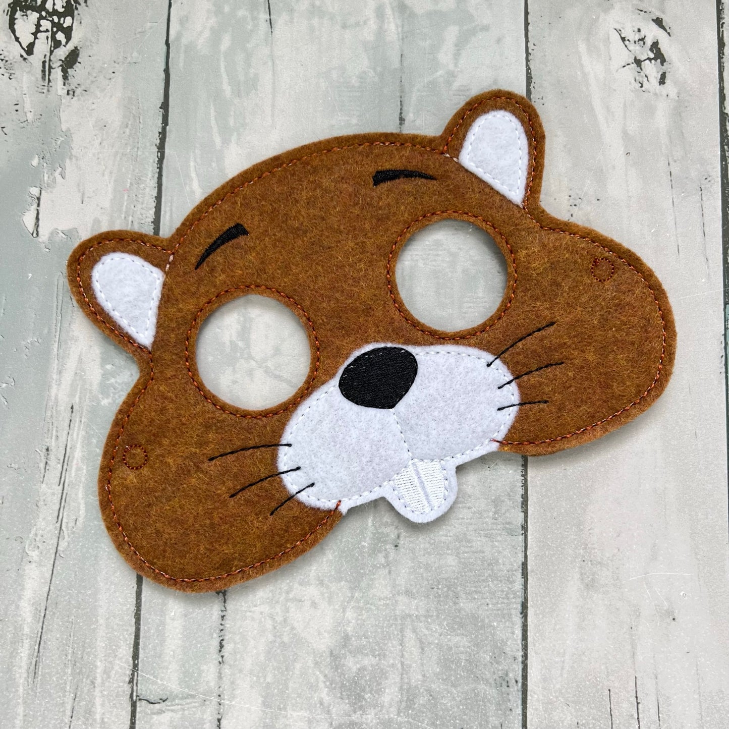 Beaver Felt Play Masks