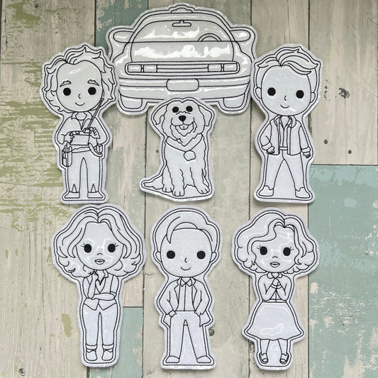 Time Traveling Friends Colouring Dolls