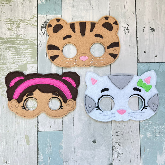 Friends and Animals Felt Play Masks