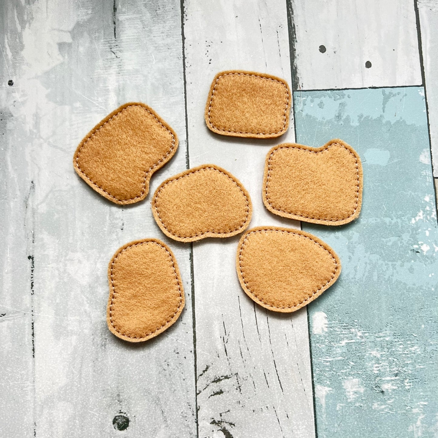 Chicken Nuggets Felt Play Food