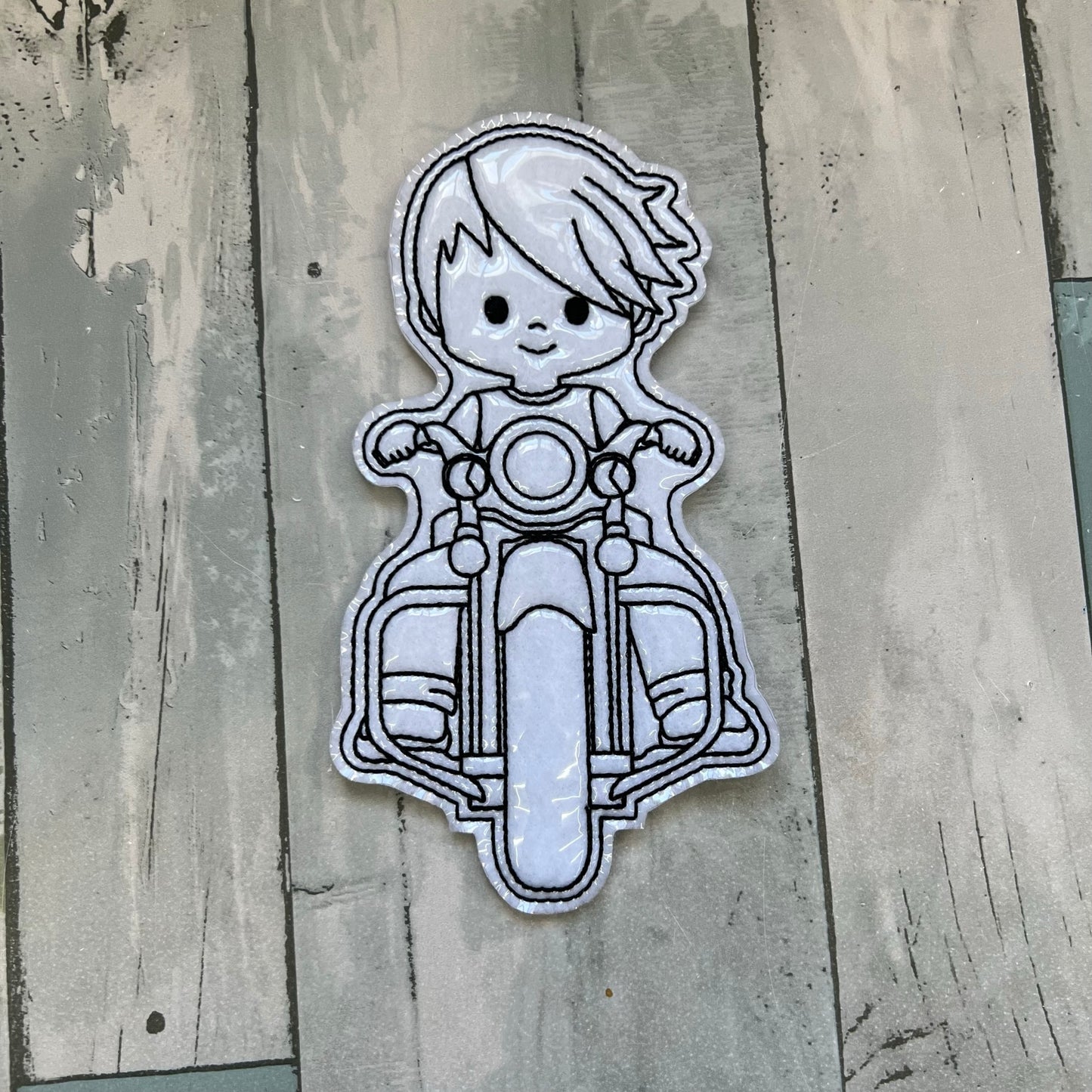 Motorcycle Kids Colouring Dolls