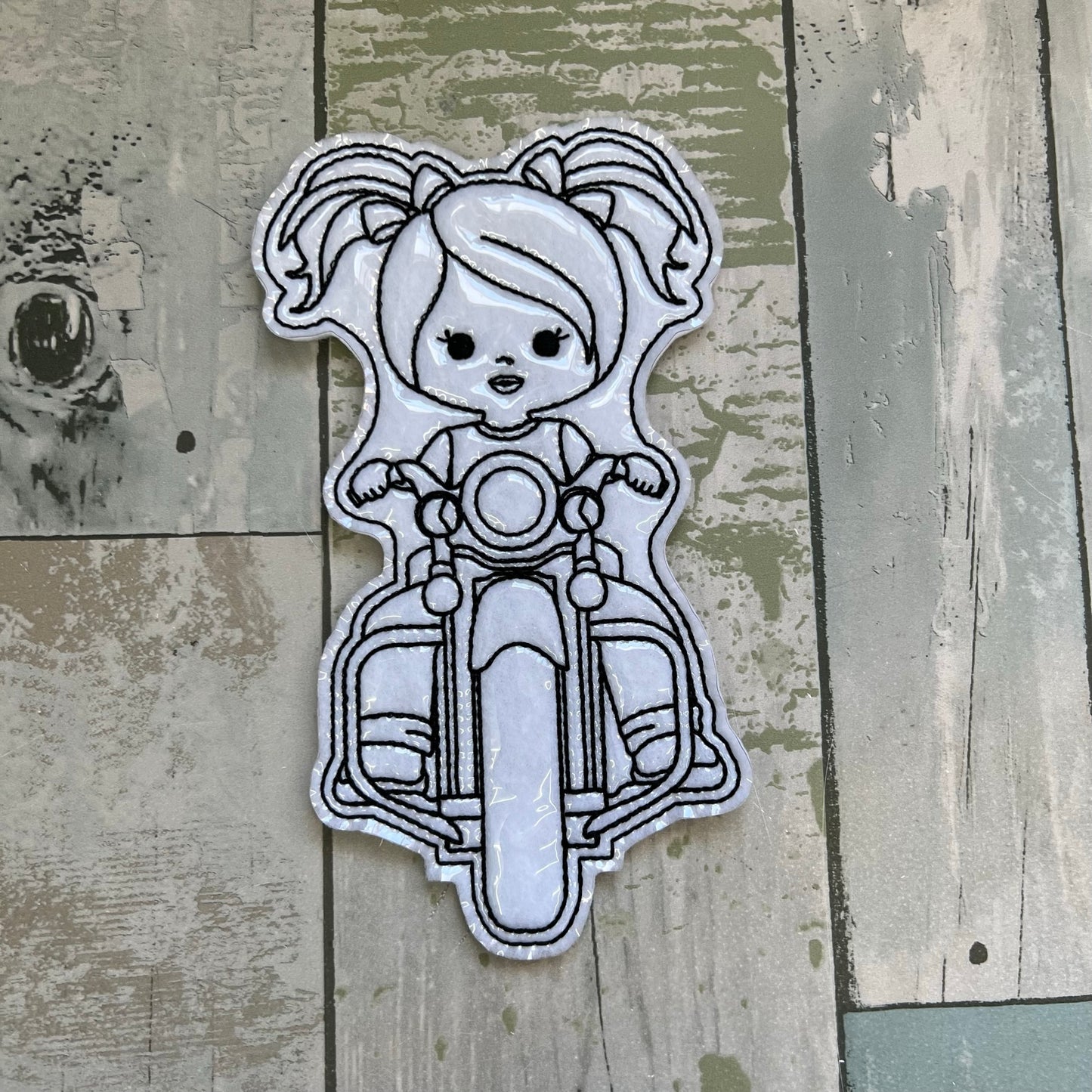 Motorcycle Kids Colouring Dolls