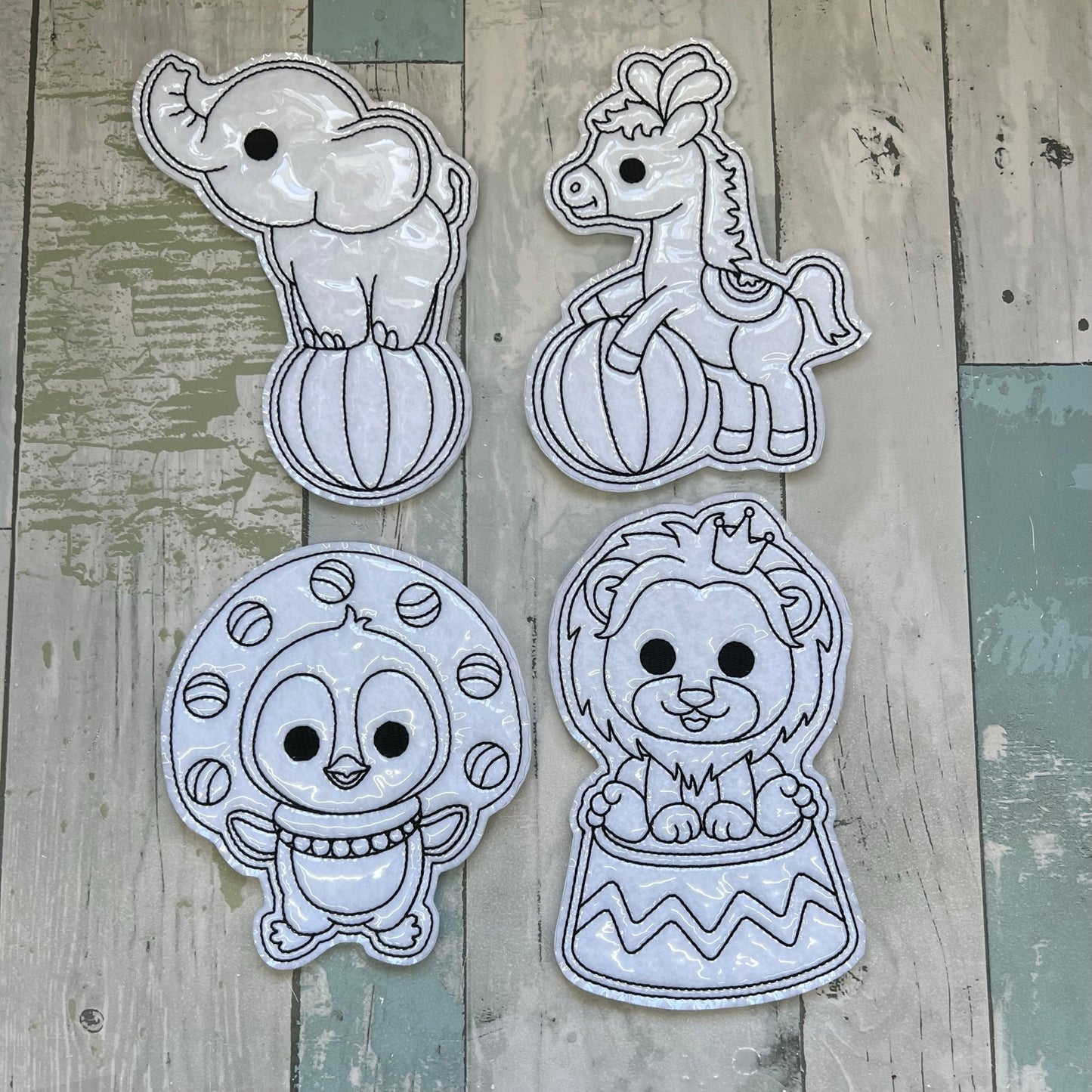Circus Set 3 Colouring Dolls