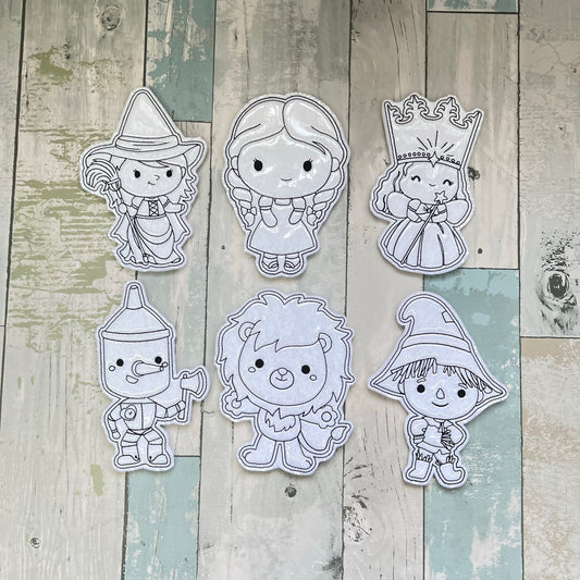 Wizard of Oz Set 2 Colouring Dolls