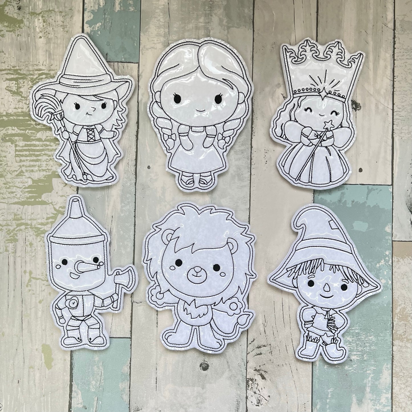Wizard of Oz Set 2 Colouring Dolls