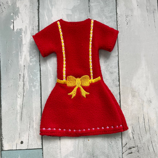 Red Bow Dress Elf Sweater