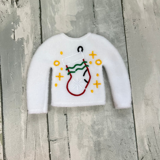 Doodle Stocking Elf Sweater