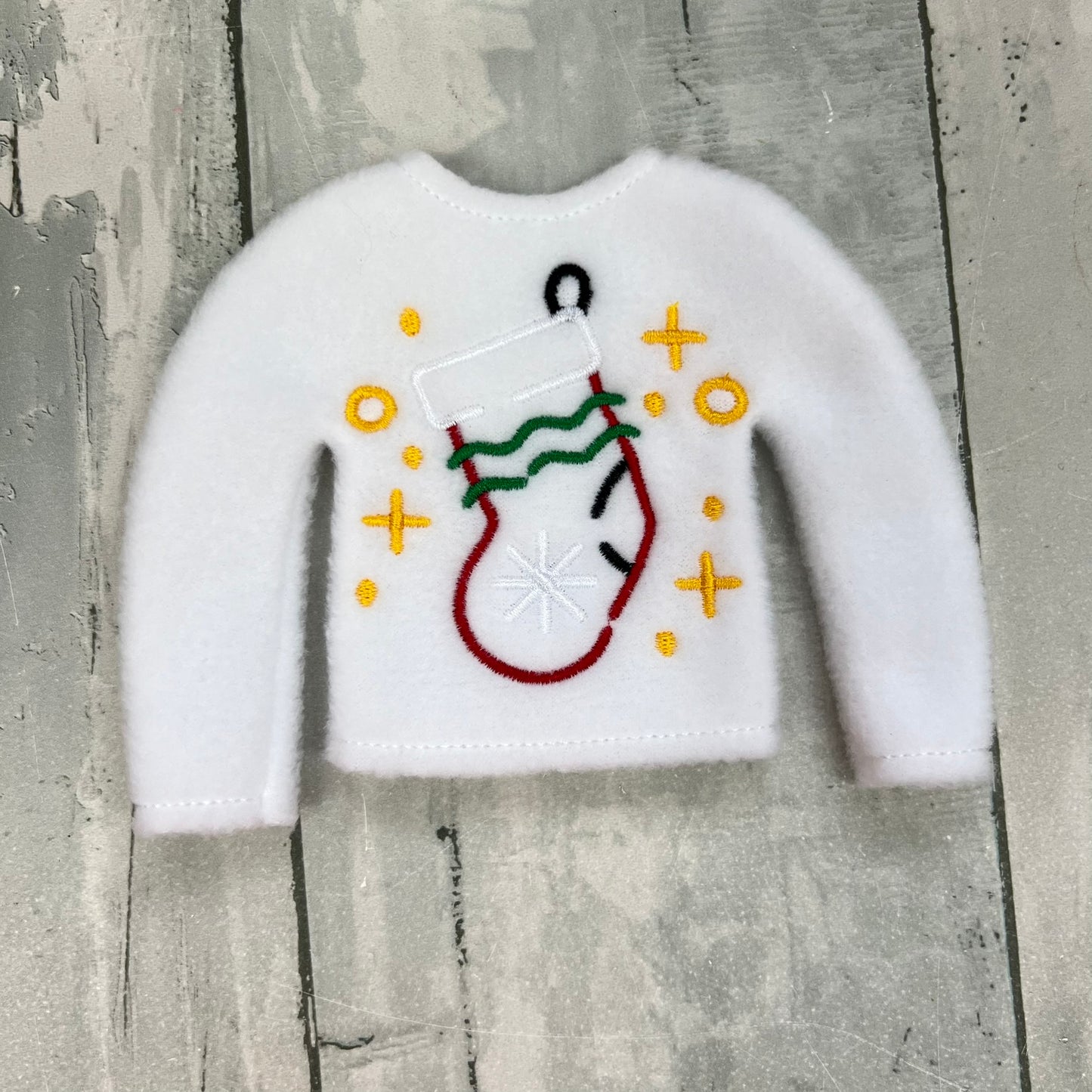 Doodle Stocking Elf Sweater