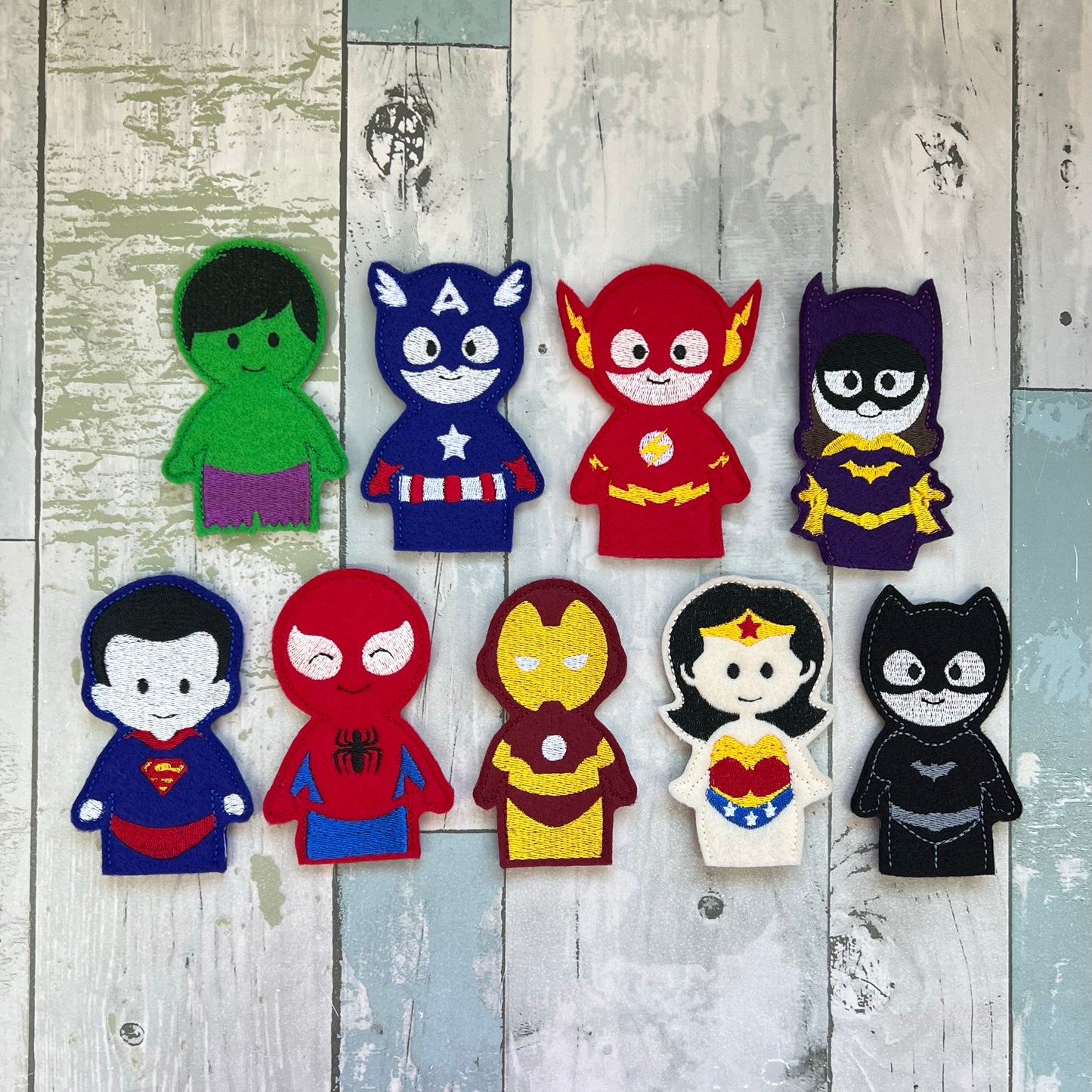 Superhero Finger Puppets Set #1