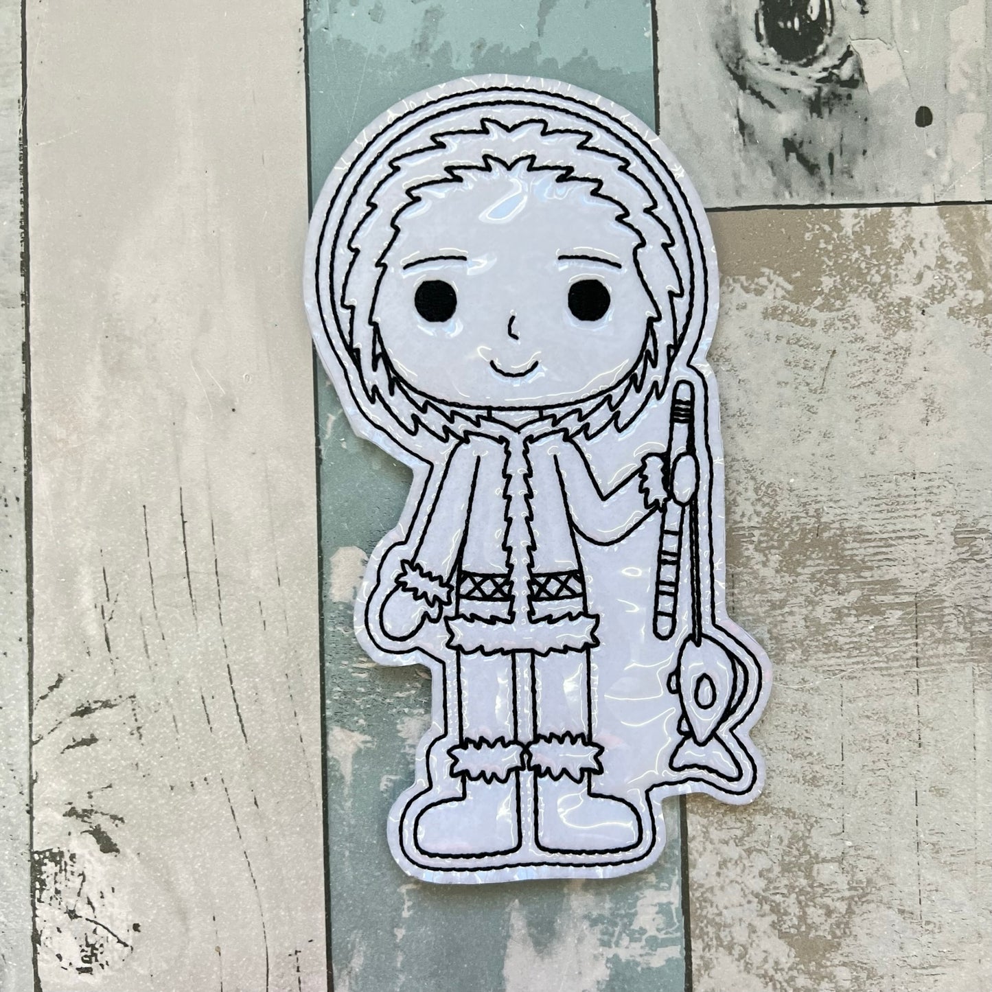 Eskimo Colouring Dolls