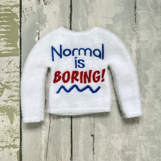 Normal Is Boring Elf Sweater