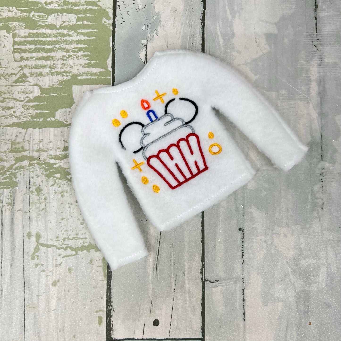 Doodle Cupcake Elf Sweater