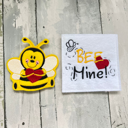 Bee Felt Finger Puppet with Pouch