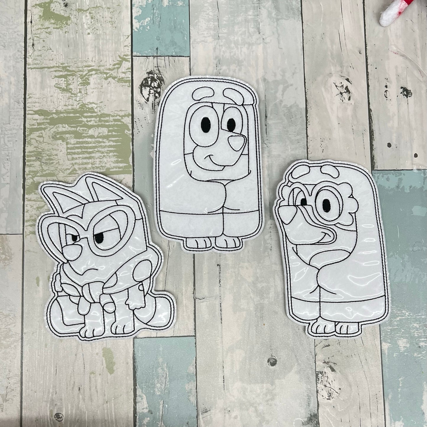 Dog Family Grannies Colouring Dolls, Set #3