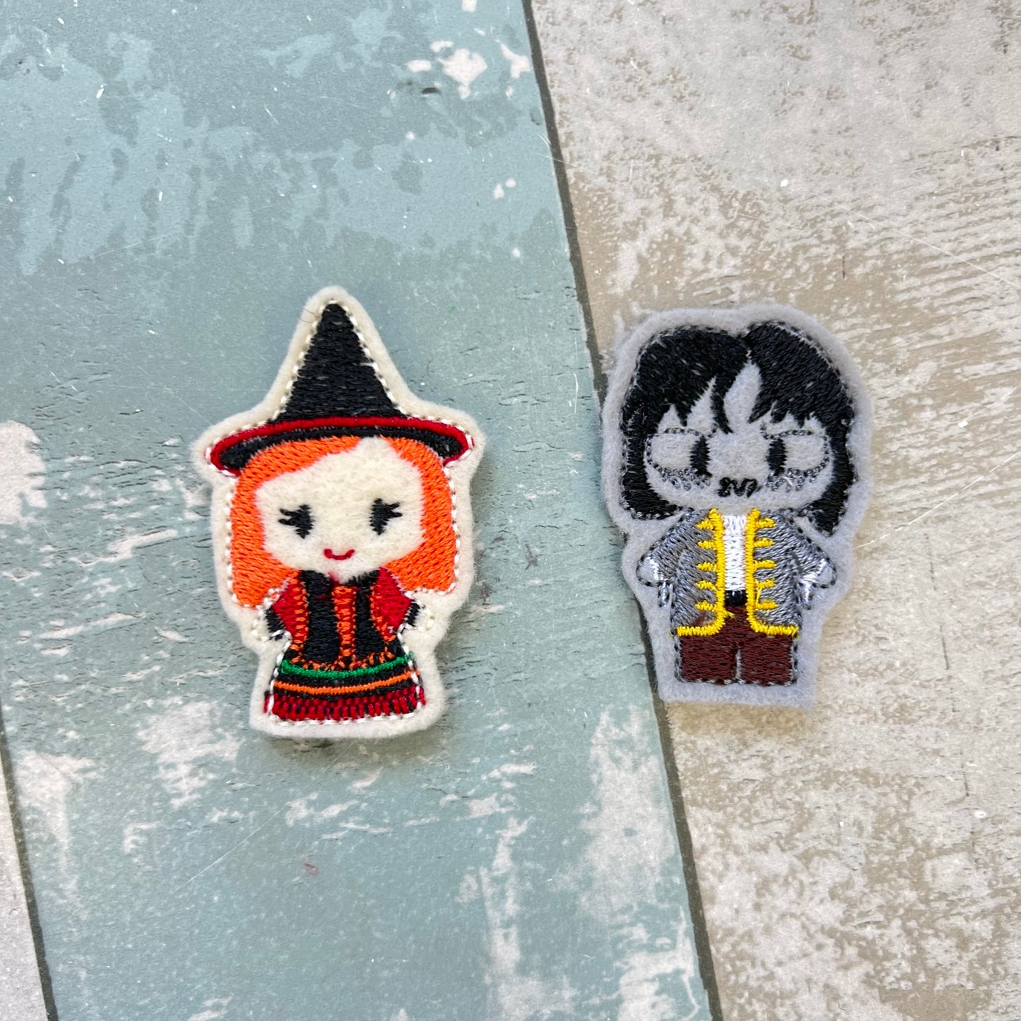 Witch Sisters Felt Pocket Play Set With Tin