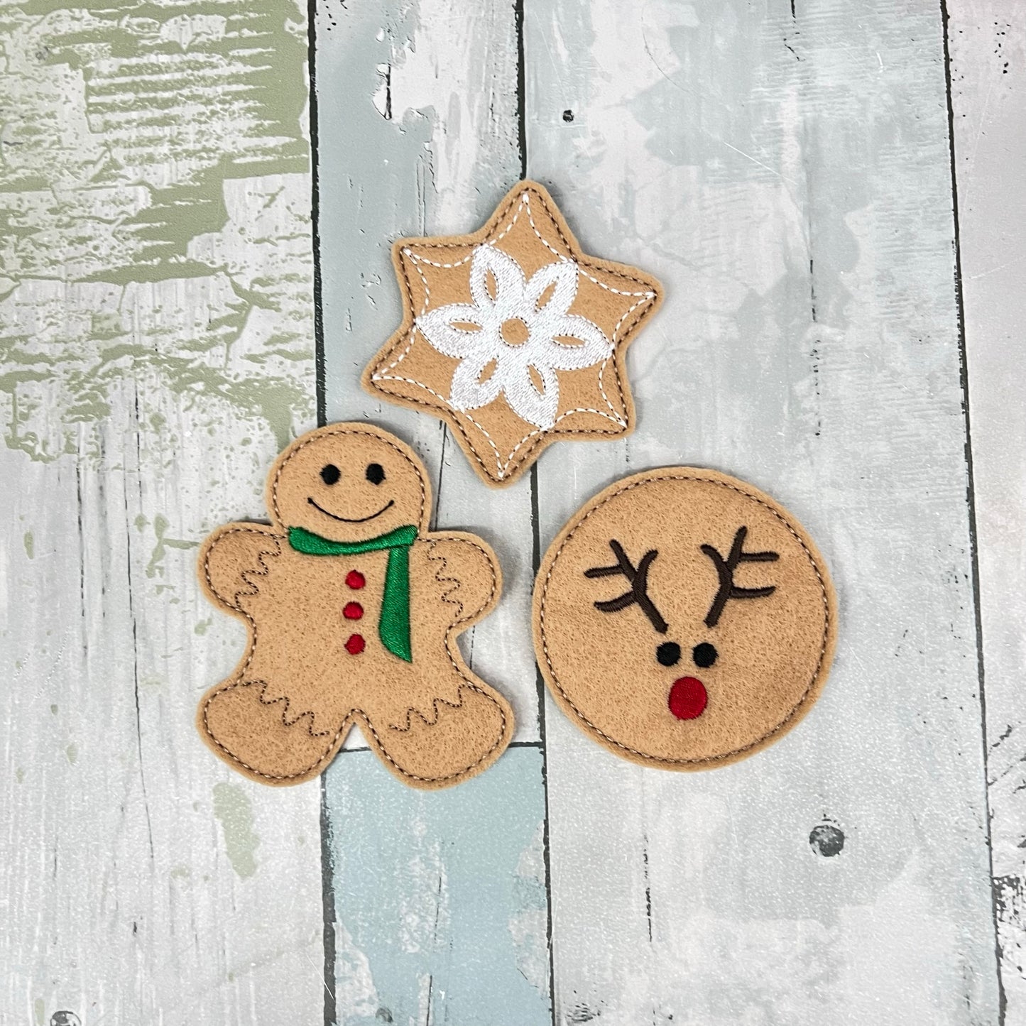Gingerbread Christmas Cookies Felt Play Food