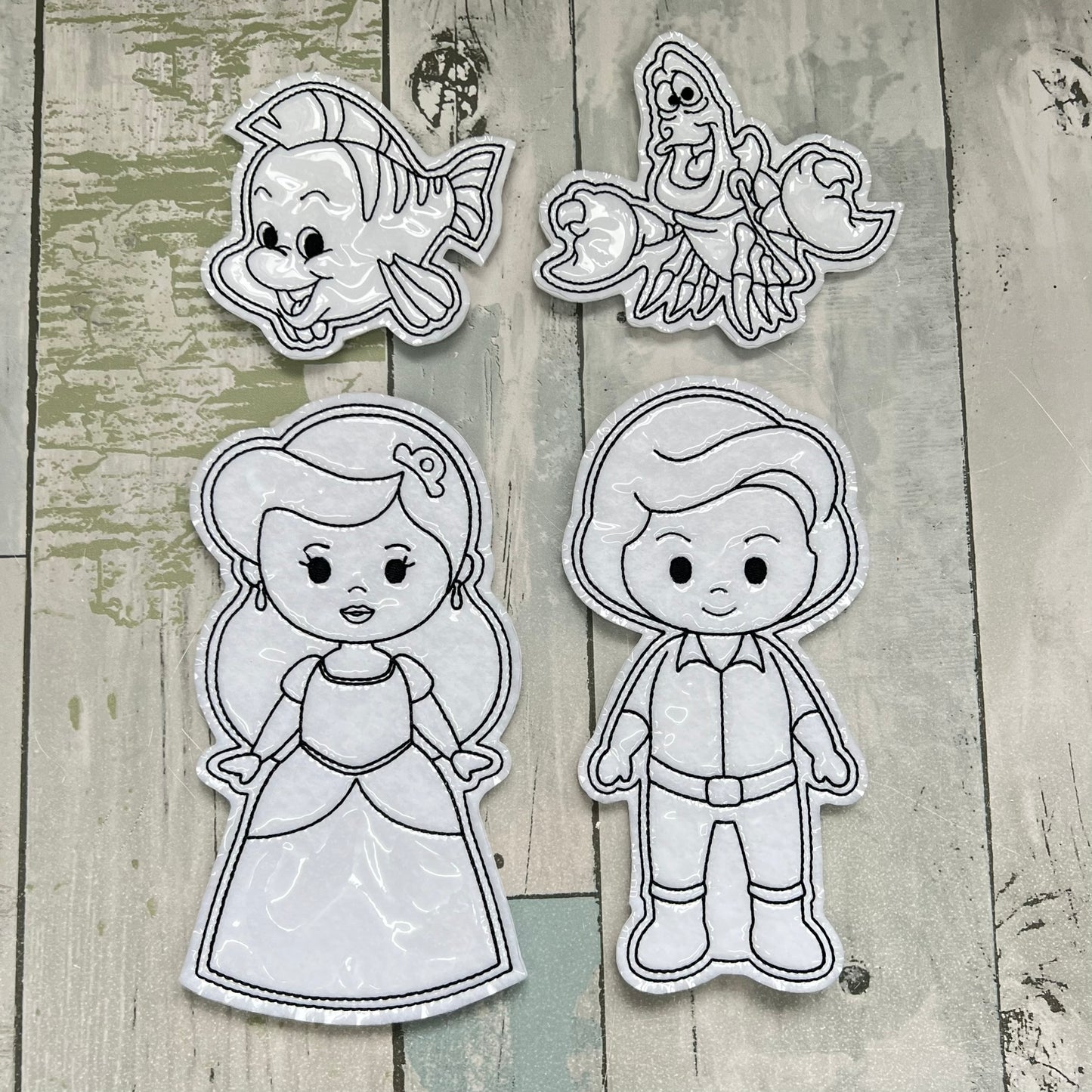 Princess Set 9 Colouring Dolls