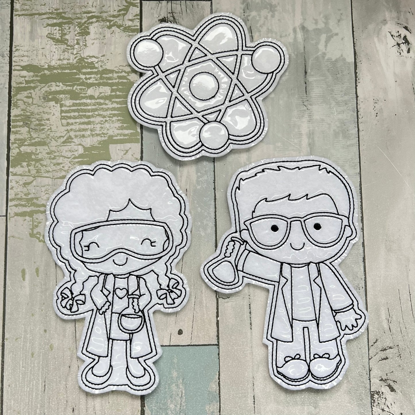 Science Colouring Dolls