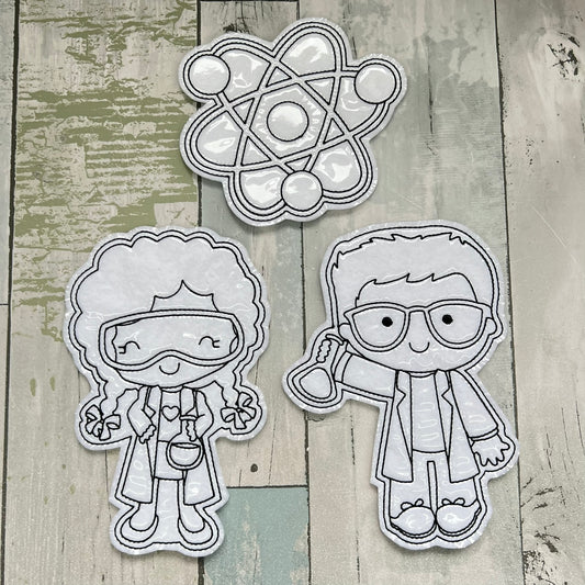 Science Colouring Dolls