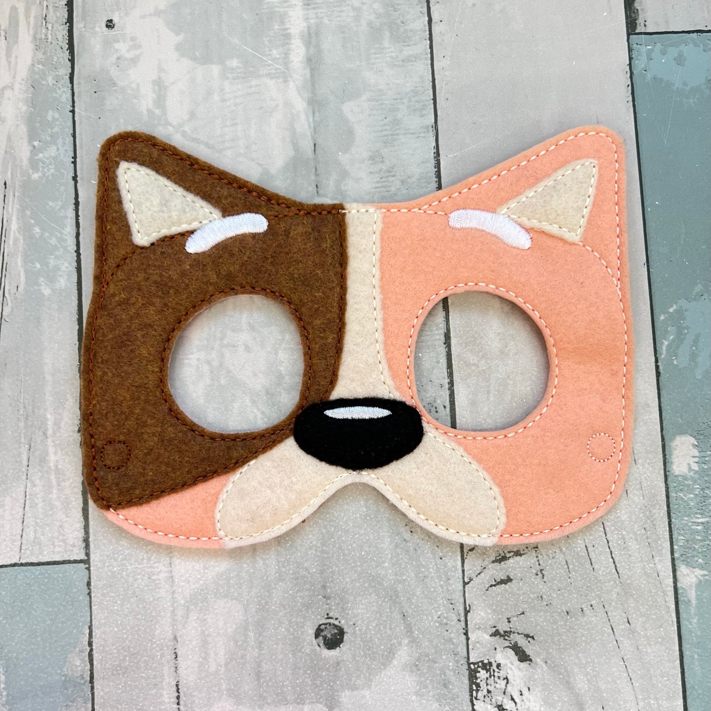 Sad Girl & Family Felt Play Masks