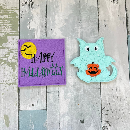 Dragon Felt Finger Puppet with Pouch