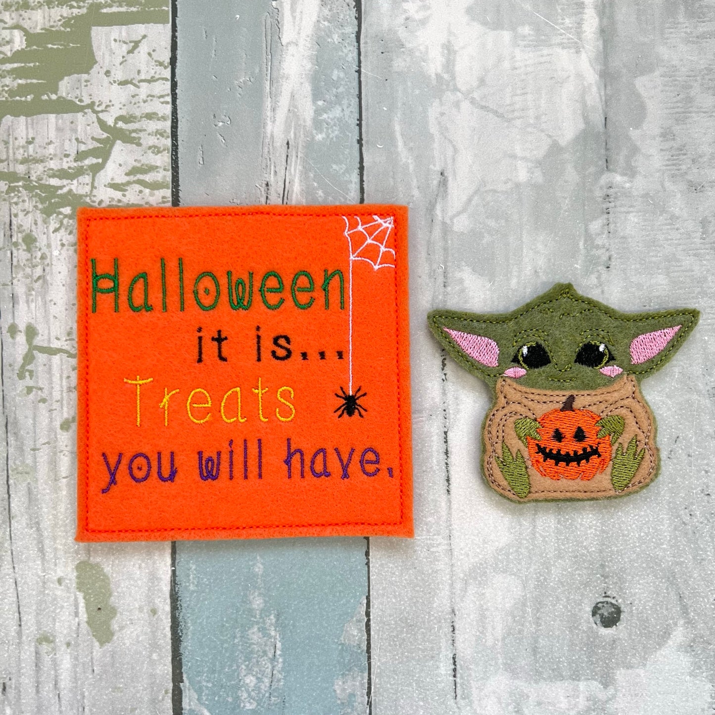 Halloween It Is Felt Finger Puppet with Pouch