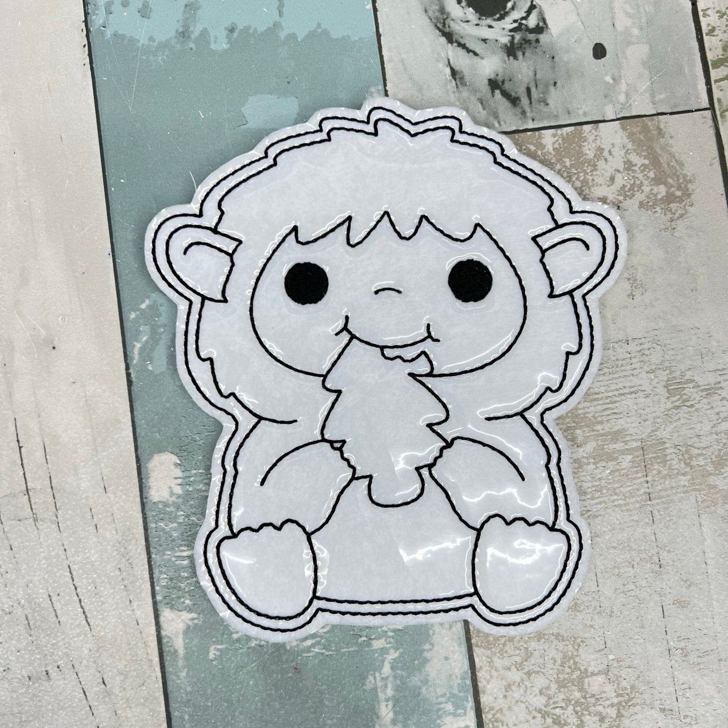 Christmas Yeti's Colouring Dolls
