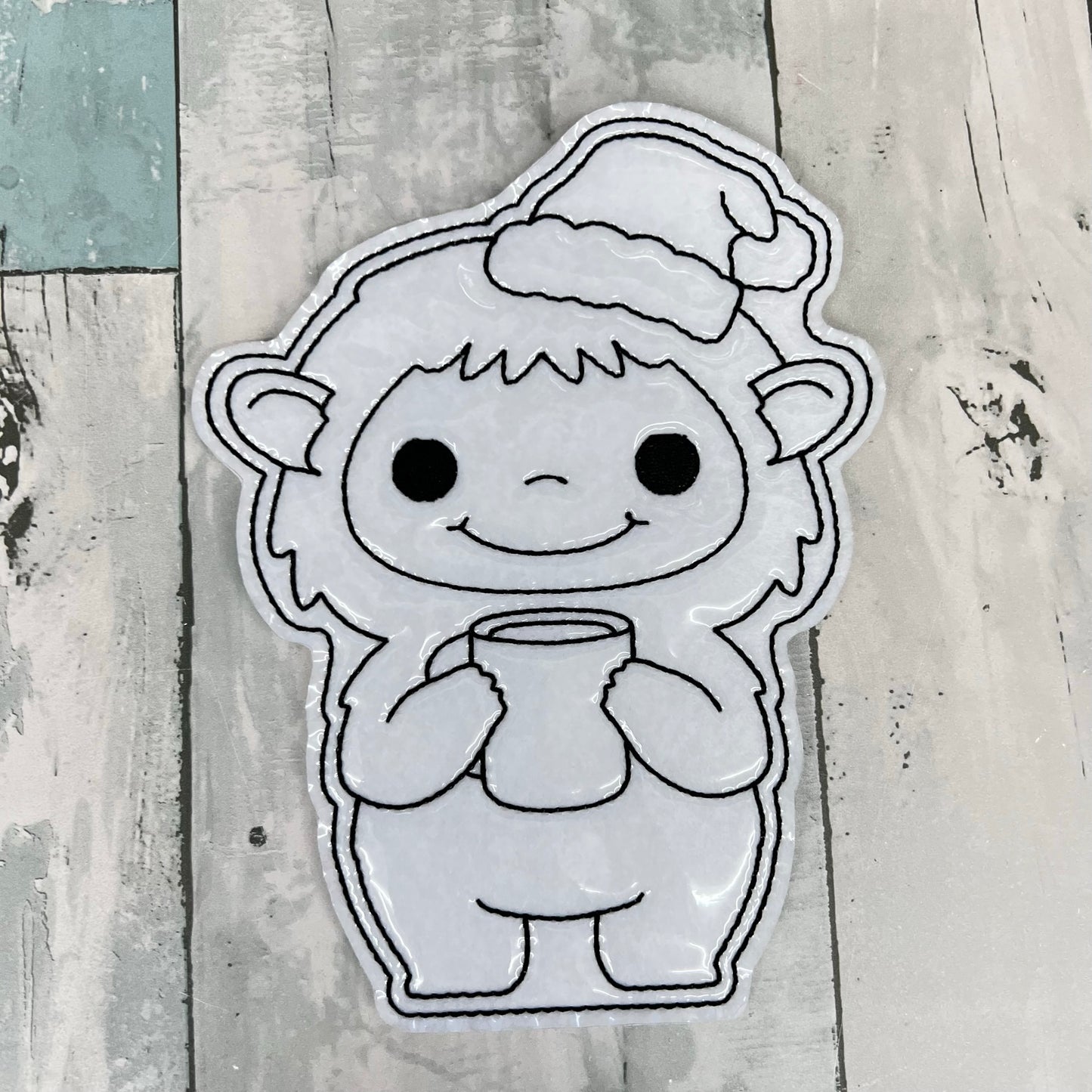 Christmas Yeti's Colouring Dolls