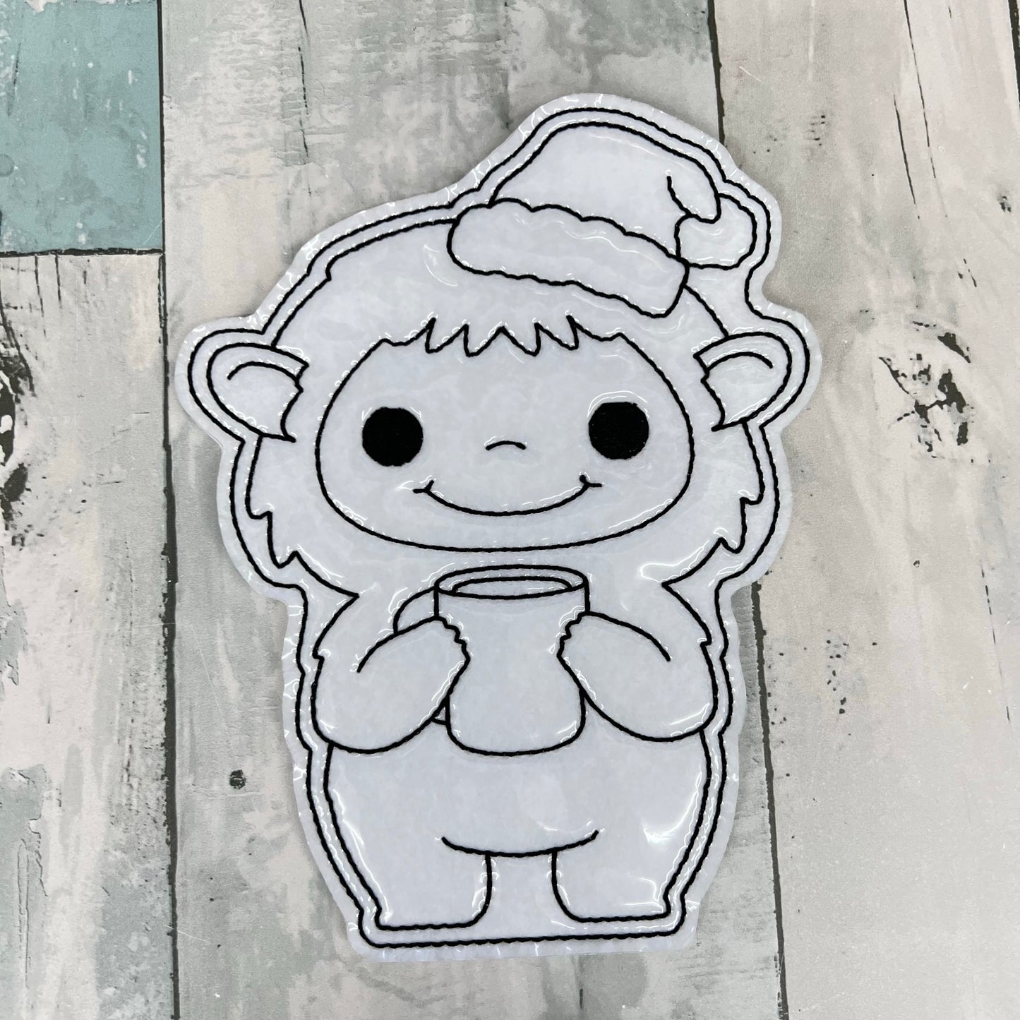 Christmas Yeti's Colouring Dolls