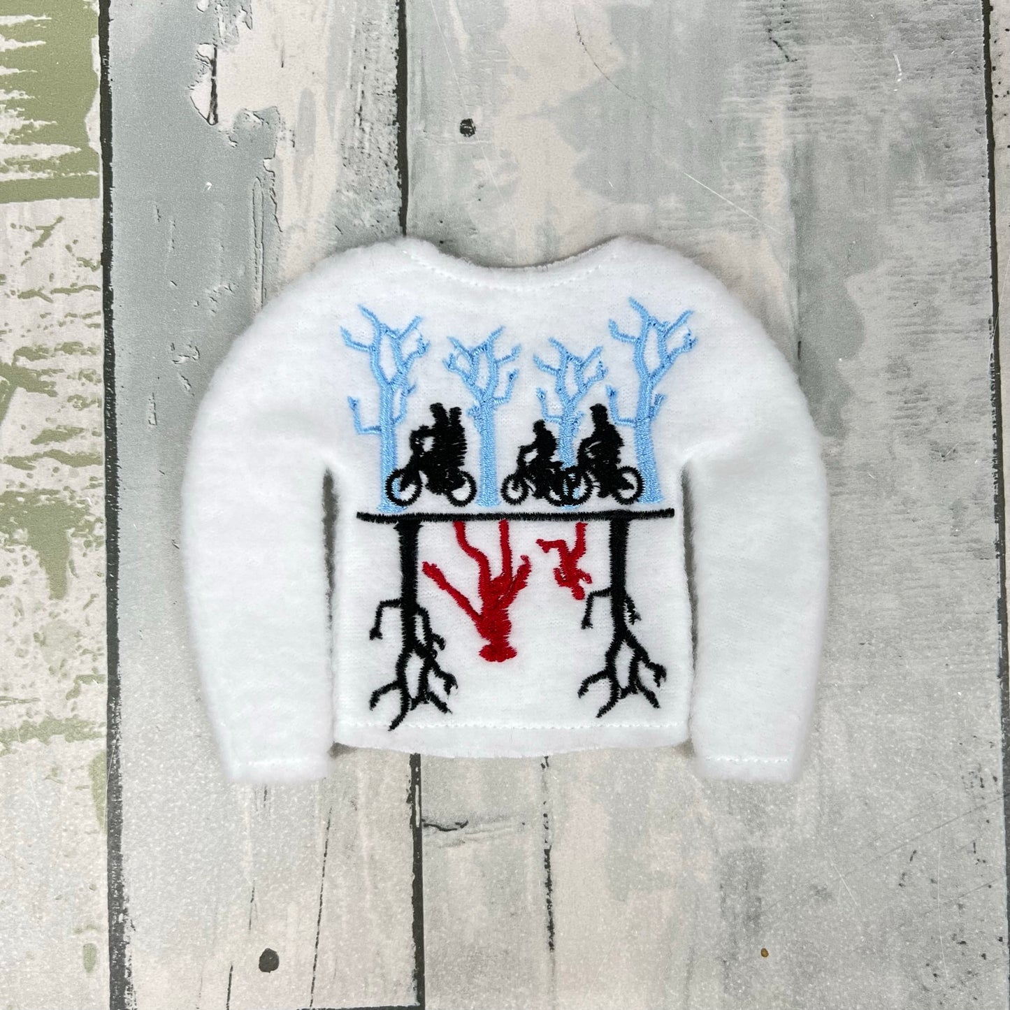 Upside Down Elf Sweater